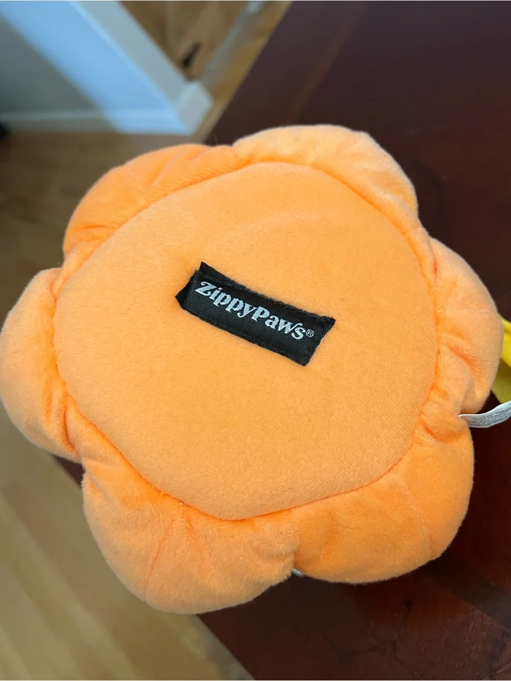 ZippyPaws Burrow Halloween Pumpkin Interactive Dog Toy - Orange & Purple